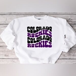 Colorado Rockies Wavy Crewneck